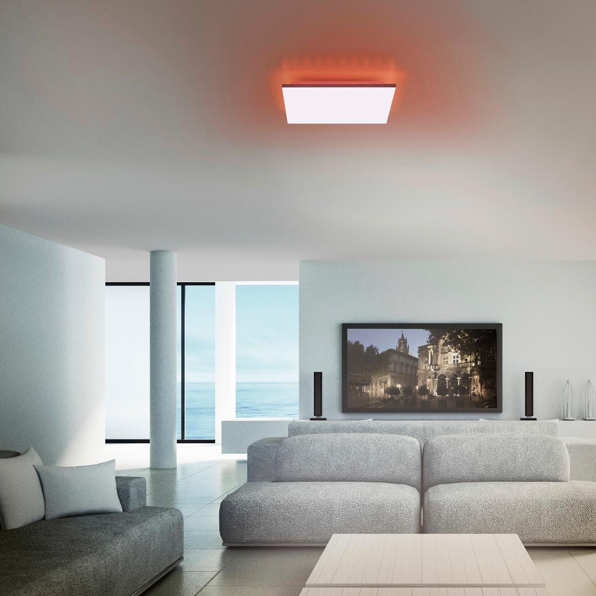 LED-Deckenleuchte Gustav 29 Watt - Weiß, Design, Kunststoff/Metall (45/45/7cm)