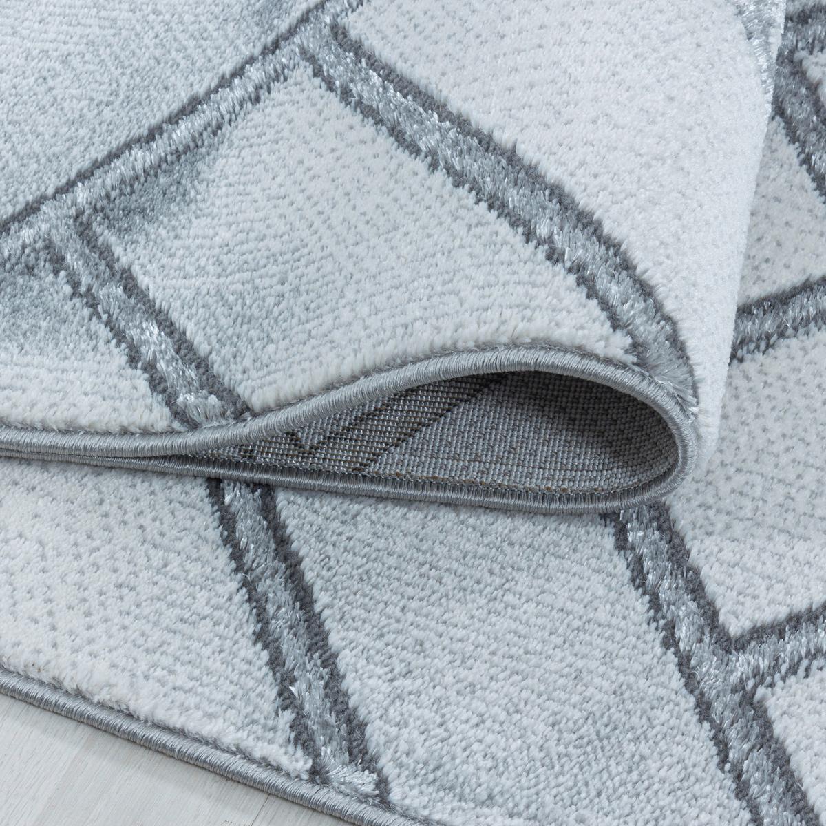 Webteppich Naxos Silberfarben ca. 140x200cm - Silberfarben, Design, Textil (140/200cm)