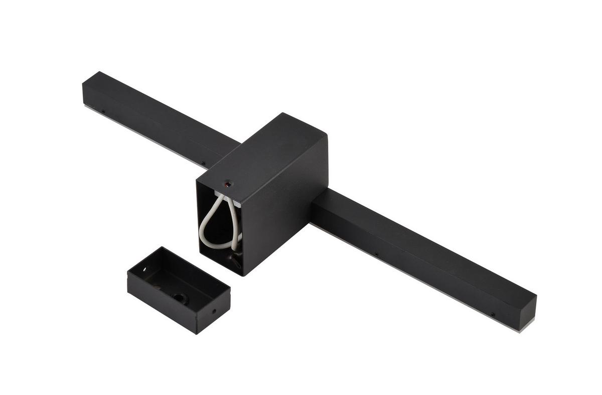 Spiegelleuchte Lp-778/1w M Bk Nevada - Schwarz, Basics, Metall (7/40/9.5cm)