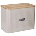 Brotbox Cosima Taupe - Naturfarben/Grau, MODERN, Holz/Metall (33/18/24cm) - Zandiara Brotbox Cosima Taupe - Naturfarben/Grau, MODERN, Holz/Metall (33/18/24cm) - Zandiara