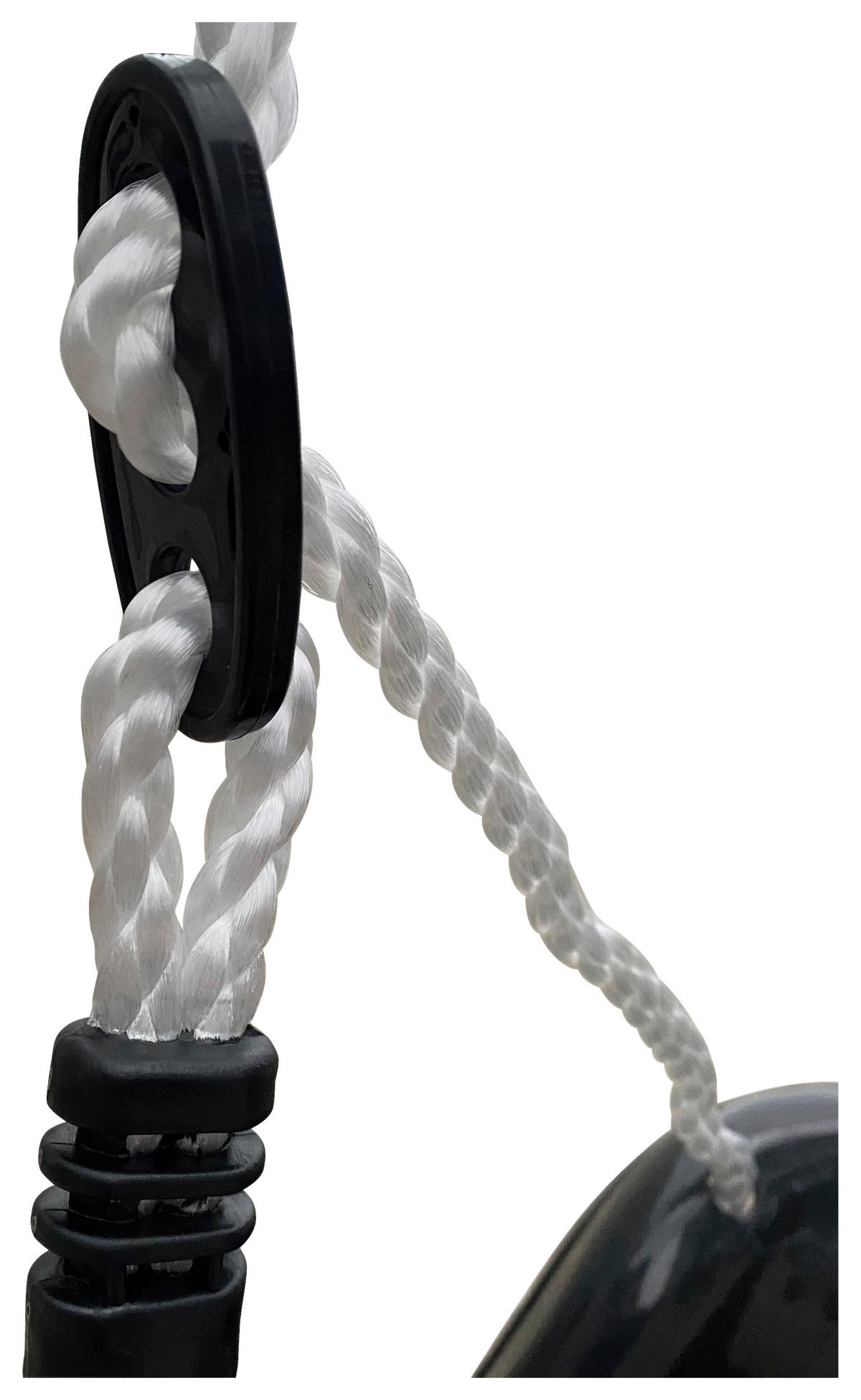 Schaukel Anthrazit/Creme - Anthrazit/Creme, KONVENTIONELL, Kunststoff/Metall (94/118/146cm) - Ambia Garden
