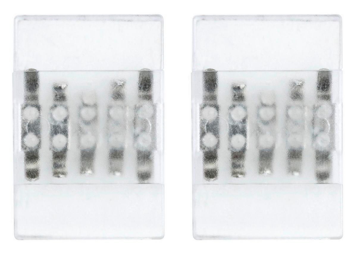 LED-Strip Connector in Weiß max. 114 Watt - Weiß, Basics, Kunststoff (2,0/0,45cm) - Paulmann