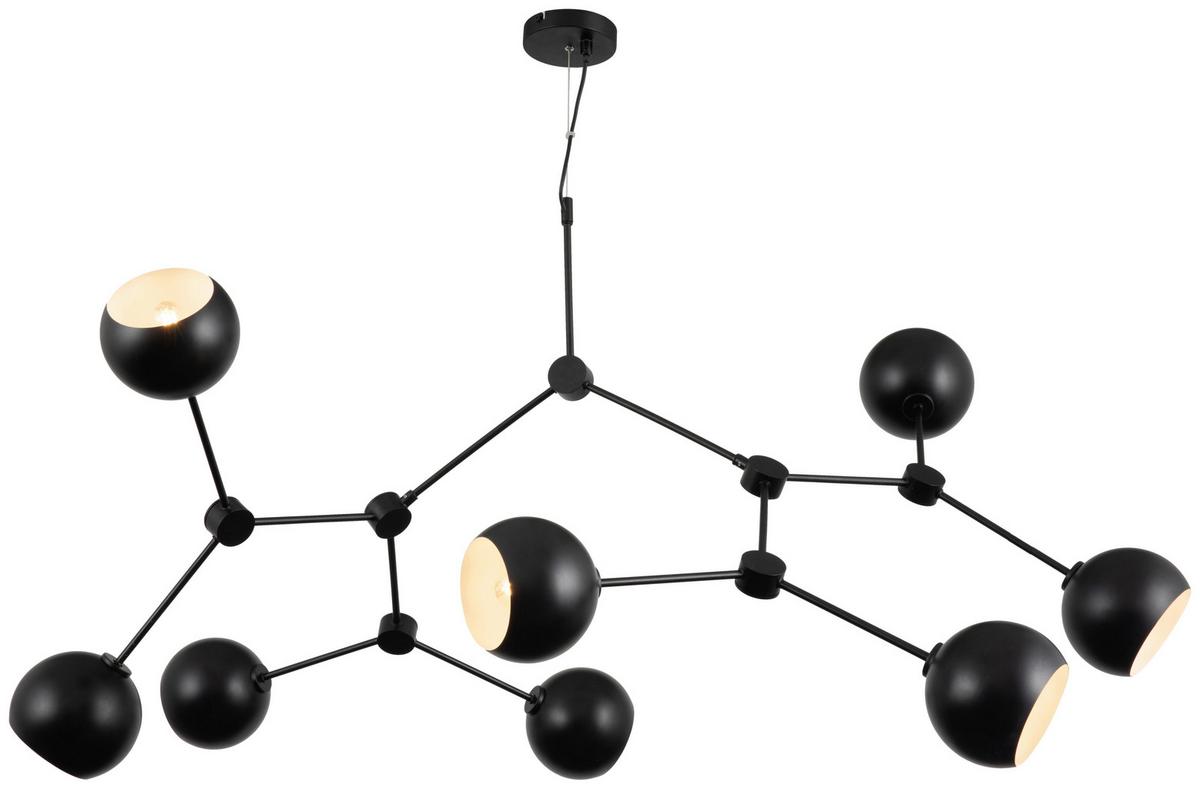 LAMPA WISZĄCA SHARLI - czarny, Trend, metal (148/110/159cm) - Novel