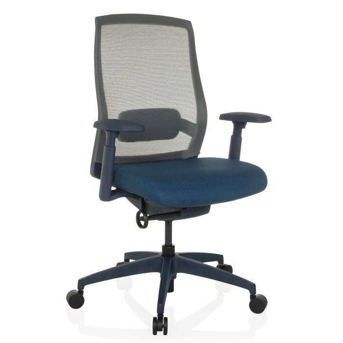 Pisarniški Stol Colore, Modra - modra/temno modra, Moderno, umetna masa/tekstil (65/95 - 103/70cm) - MID.YOU