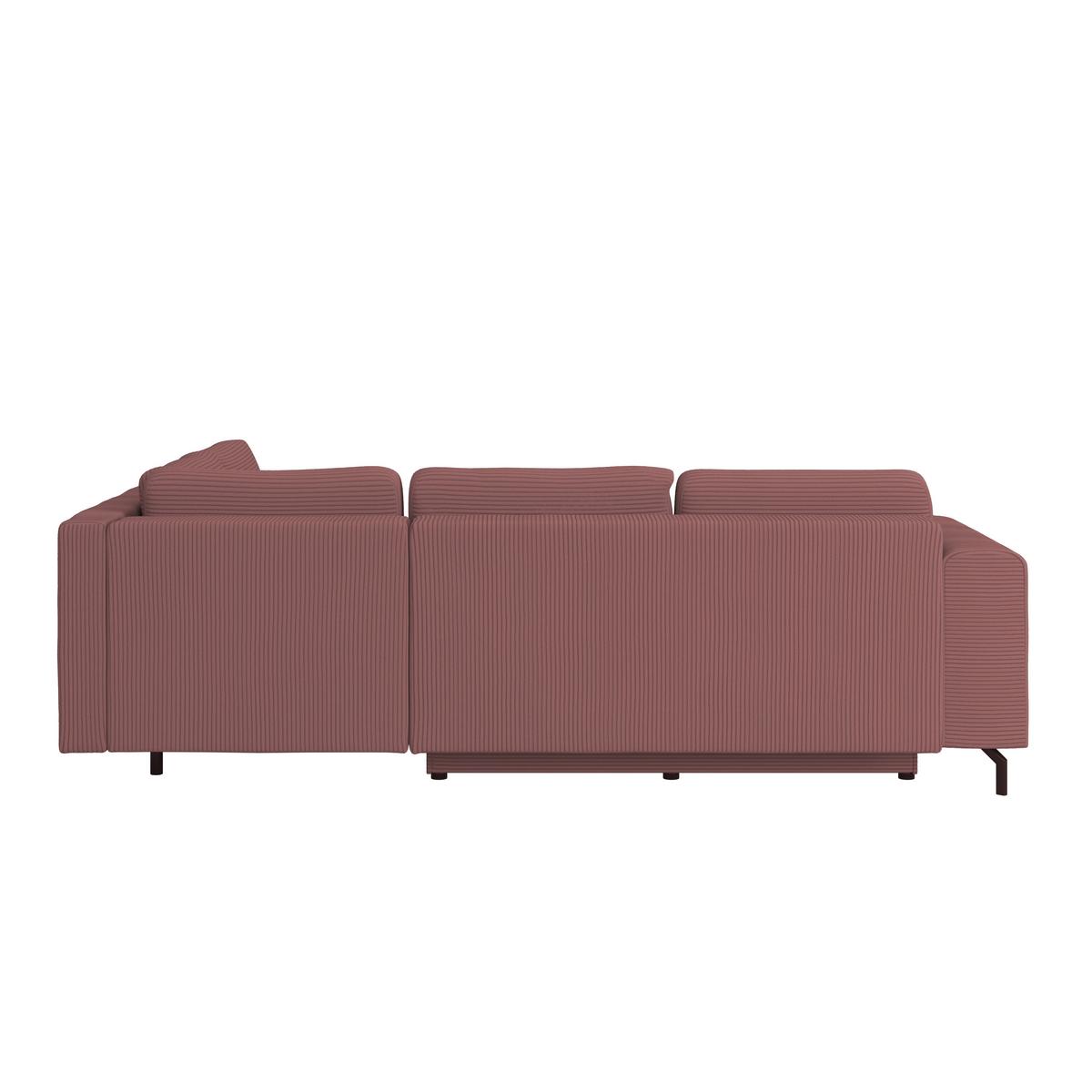 Colțar VENI - roz antic, Modern, textil (272/210cm) - Modern Living