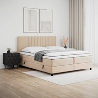 Box Krevet Roma - bež/crna, Moderno, drvo/tekstil (180/200cm) - Bessagi Home