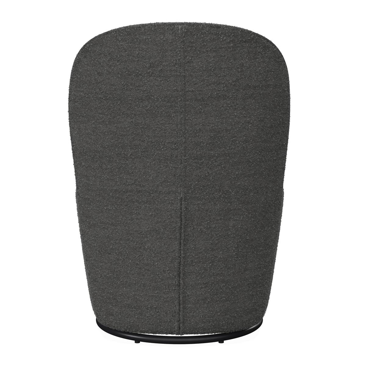 Stuhl Vittore Grau Bouclé Gepolstert - Grau, MODERN, Holz/Textil (56/84/62cm) - Bessagi Home