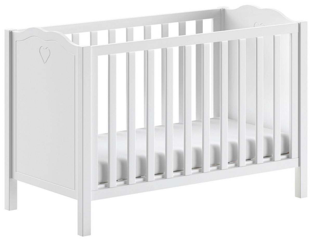 Babyzimmer AMORI in Kiefer MDF, teilmassiv, Weiß - Weiß, MODERN, Holz/Holzwerkstoff - MID.YOU