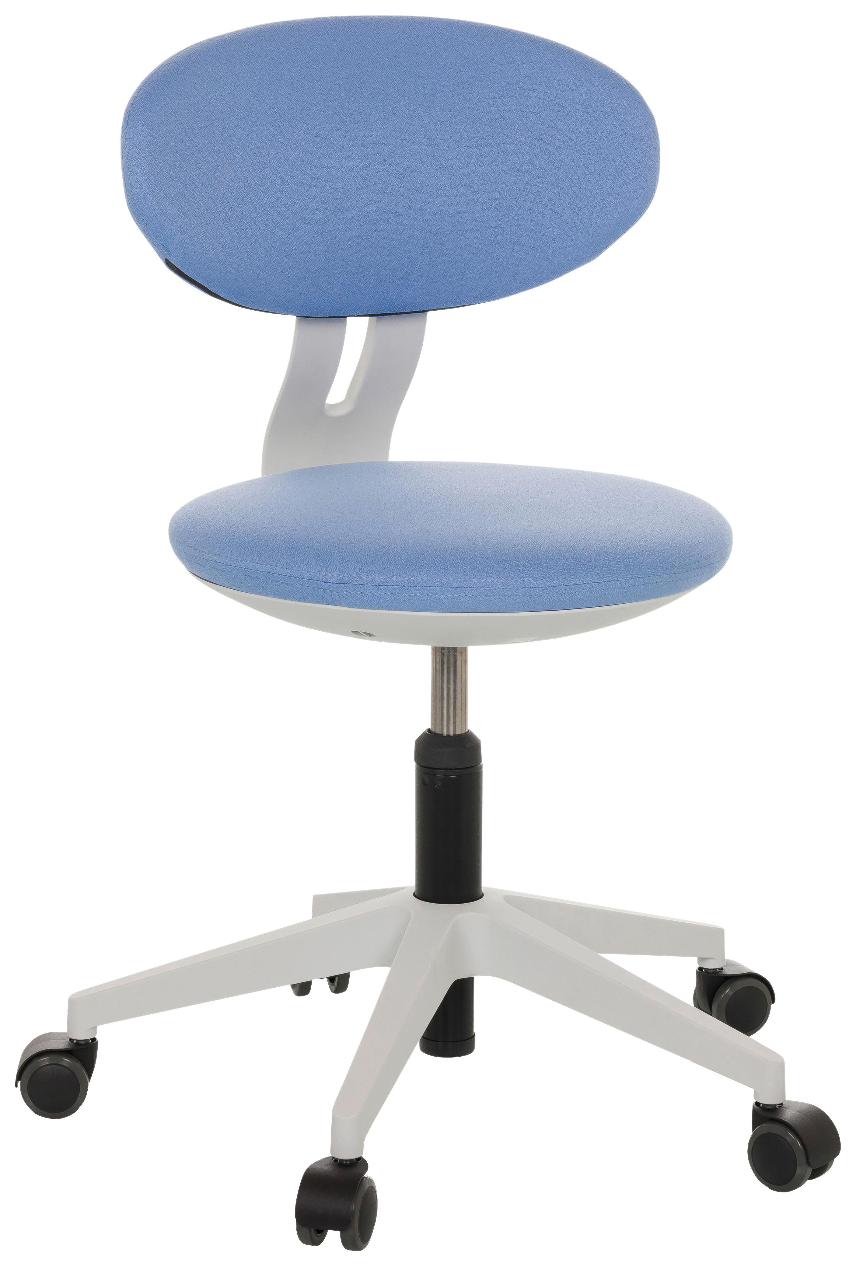 Jugenddrehstuhl Minimovo ca.42x66-87x52cm Blau - Blau/Grau, Basics, Kunststoff/Textil (42/66-87/52cm) - MID.YOU