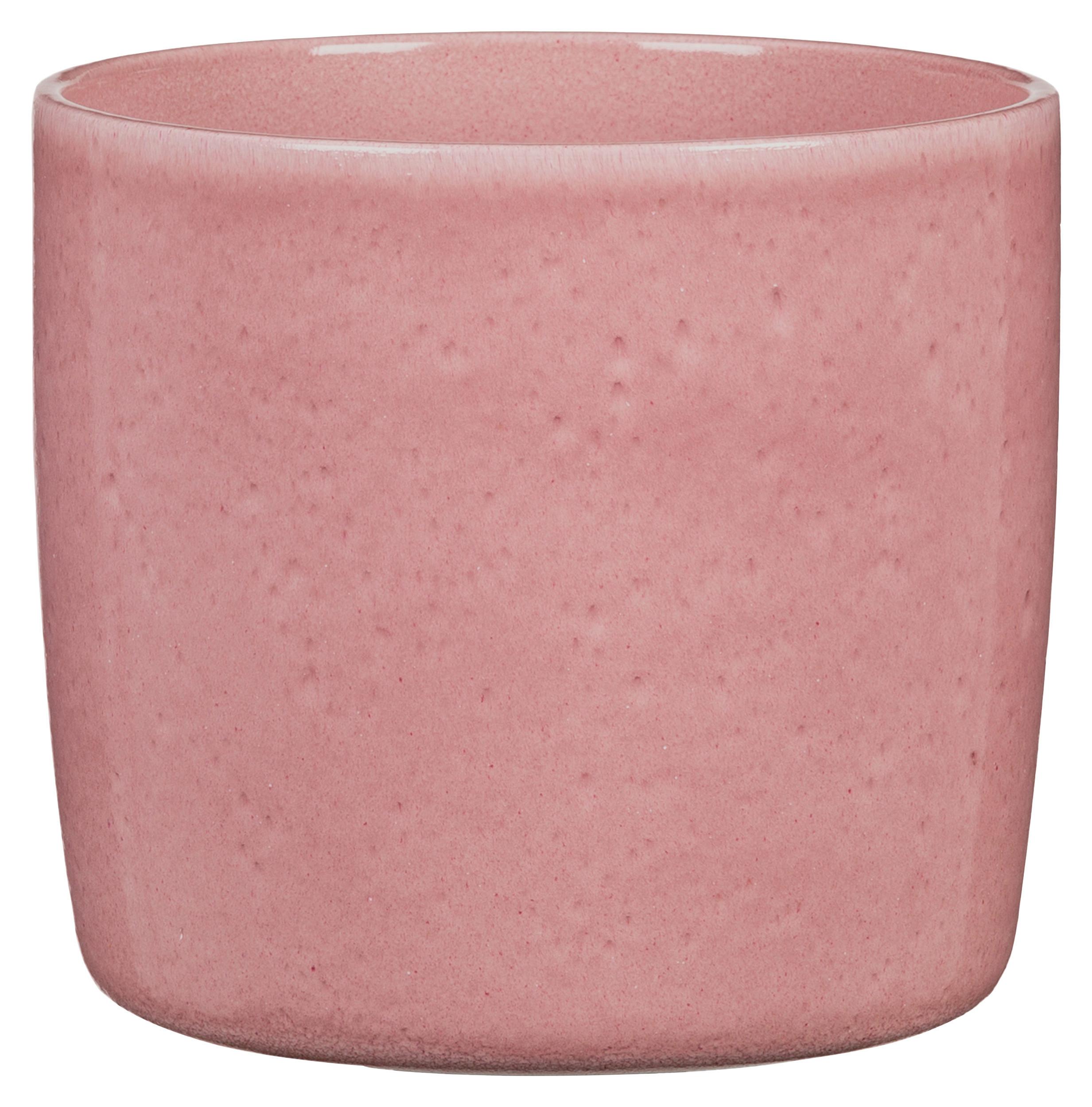 Kaspó Rosea - rózsaszín, kerámia (21/19cm)