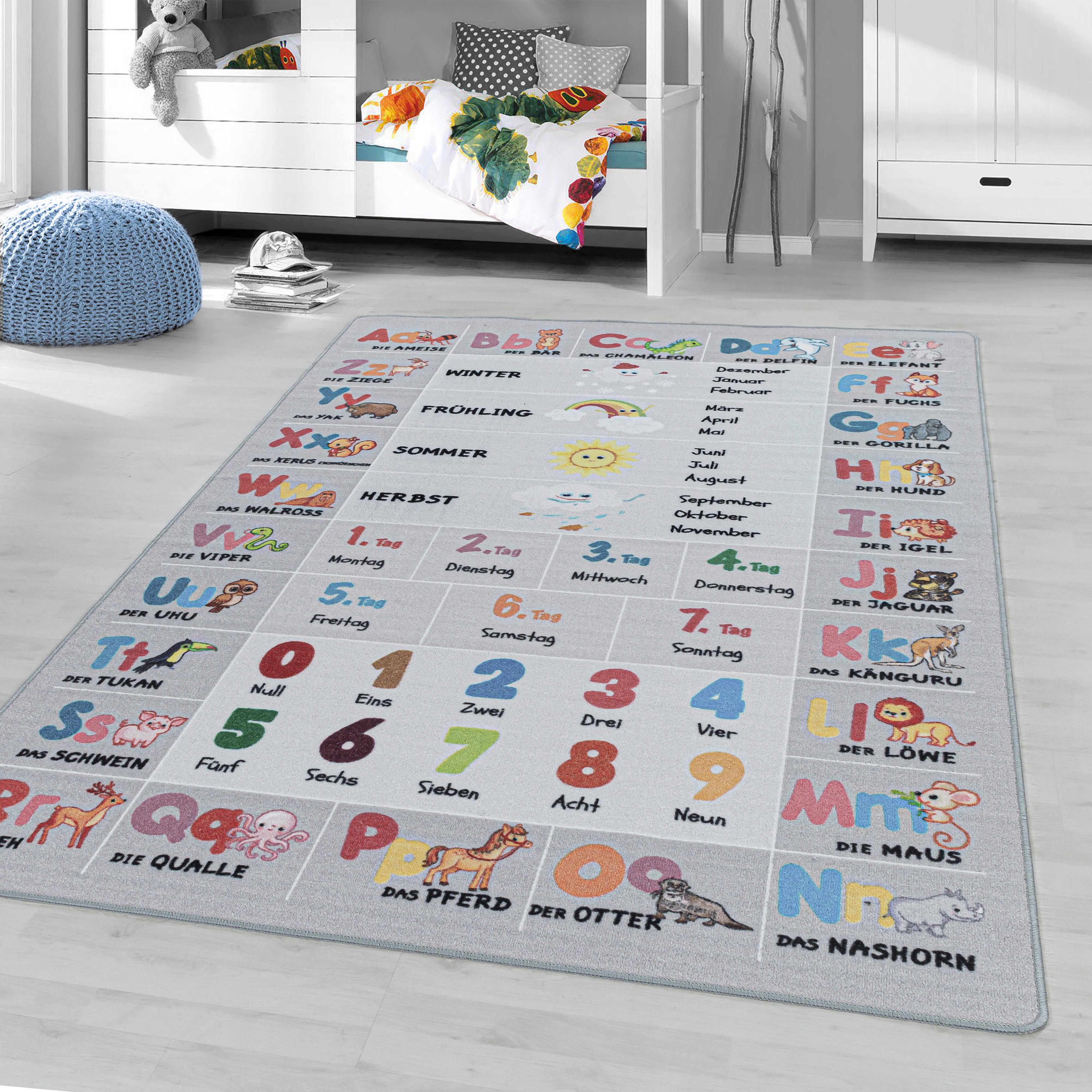 Kinderteppich Play 2904 Grau ca. 160x230cm - Grau, Basics, Textil (160/230cm)