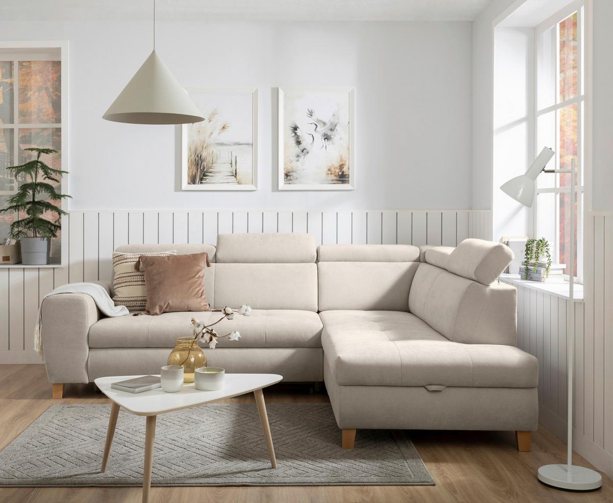 Coltar LUGO - crem, Modern, plastic/lemn (266/98/205cm) - Mömax