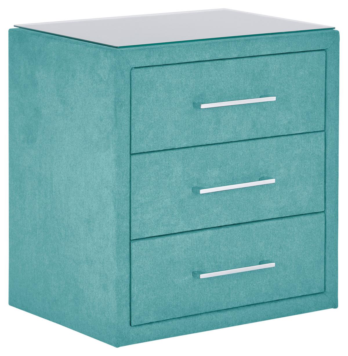 NOPTIERĂ KLEOPATRA - turcoaz, Konventionell, plastic/textil (56/60/41cm) - Modern Living