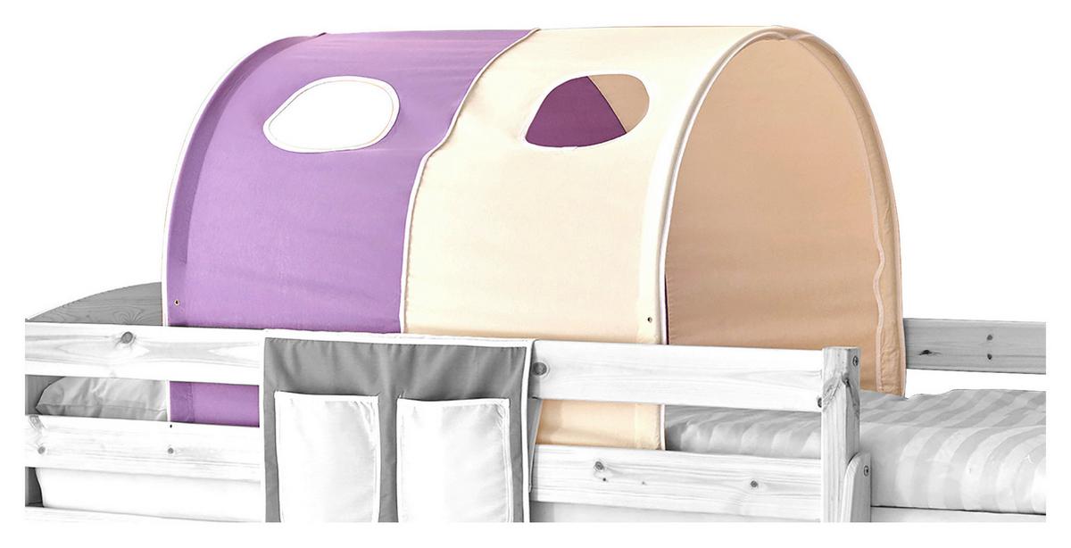 Tunnelset "Tunnelset", lila/beige - Beige/Lila, KONVENTIONELL, Textil/Metall (100/73/87cm) - MID.YOU