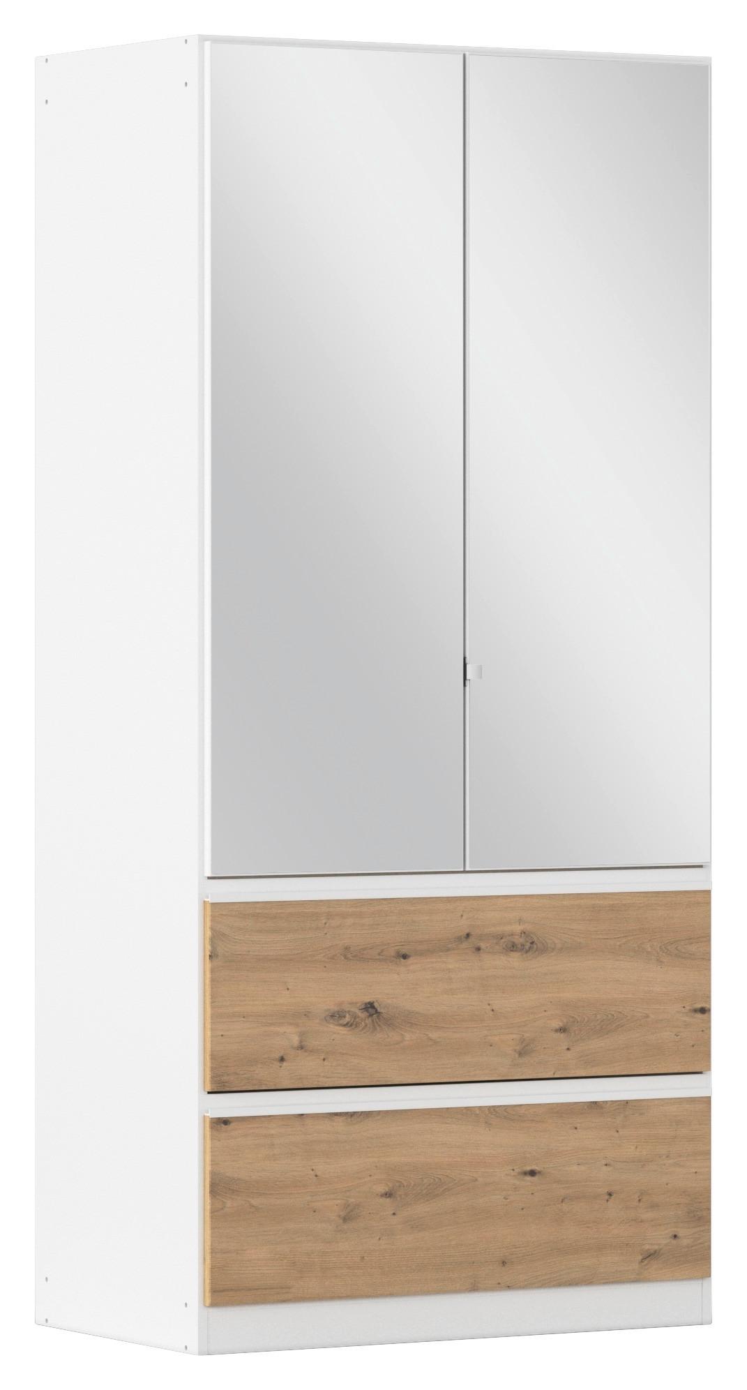 Omara S Klasičnimi Vrati Costa, Bela, Barva Hrasta - bela/hrast artisan, Moderno, leseni material (91/197/54cm) - Rauch Möbel