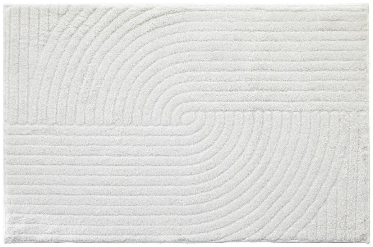 Covoraș de baie Retro, cca. 60x90cm - alb, plastic (60/90cm) - Mömax