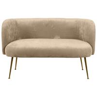 Canapea cu 2 locuri CLOE - bej, Konventionell, textil (126/77/70cm) - Modern Living