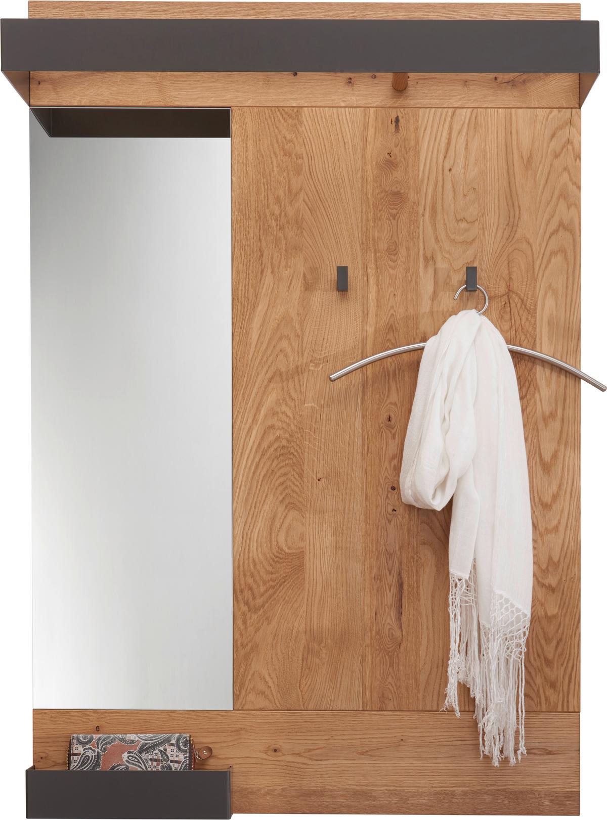 PANEL DO PRZEDPOKOJU AVANTI - kolor dębowy/antracytowy, Design, metal/drewno (90/134/35cm) - Waldwelt