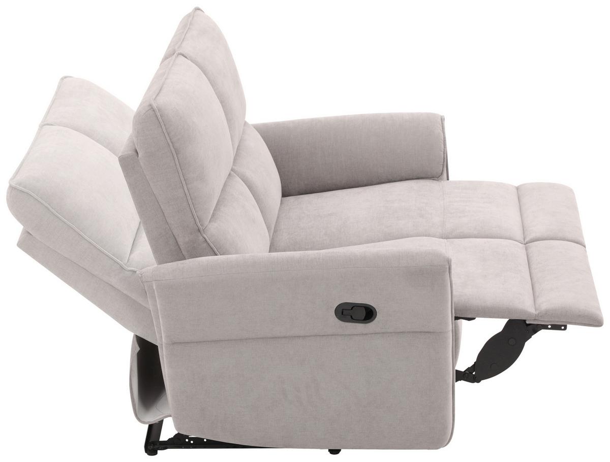 SOFA DWUOSOBOWA REDON - czarny/szary, Basics, tworzywo sztuczne/metal (143/103/92cm) - Based