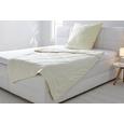 Steppdecke Schaffwoll, ca. 135x200cm - Beige, Textil (135/200cm) - NADANA