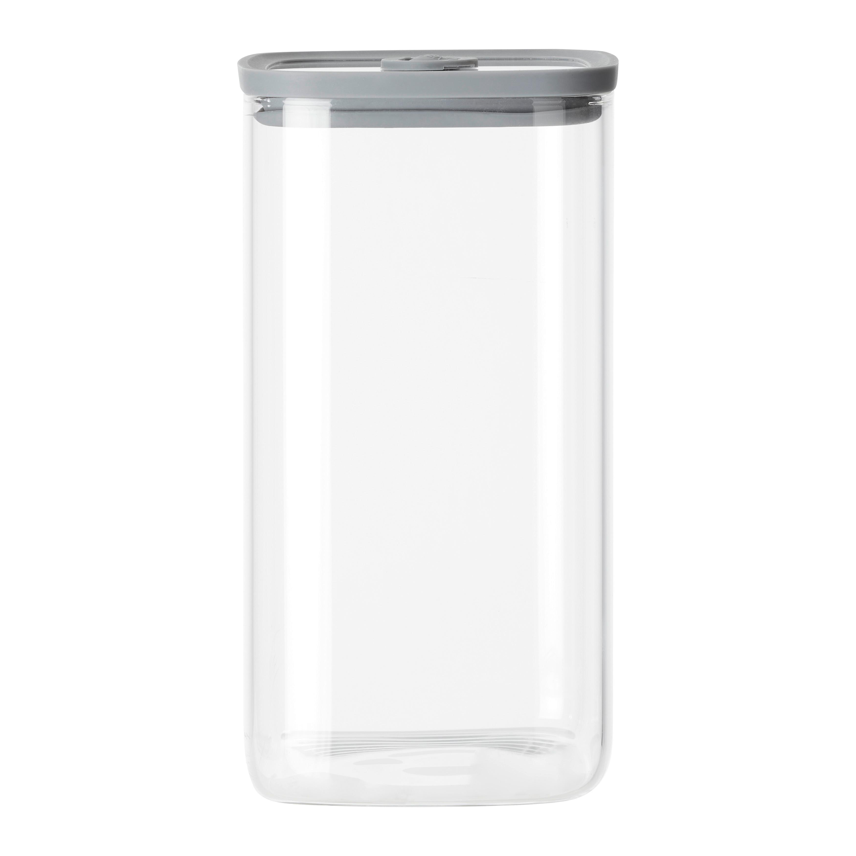 Kozarec Za Živila Selina - Ca. 1,5l - siva/prozorno, Moderno, umetna masa/steklo (10,3/18,8/10,3cm) - Modern Living