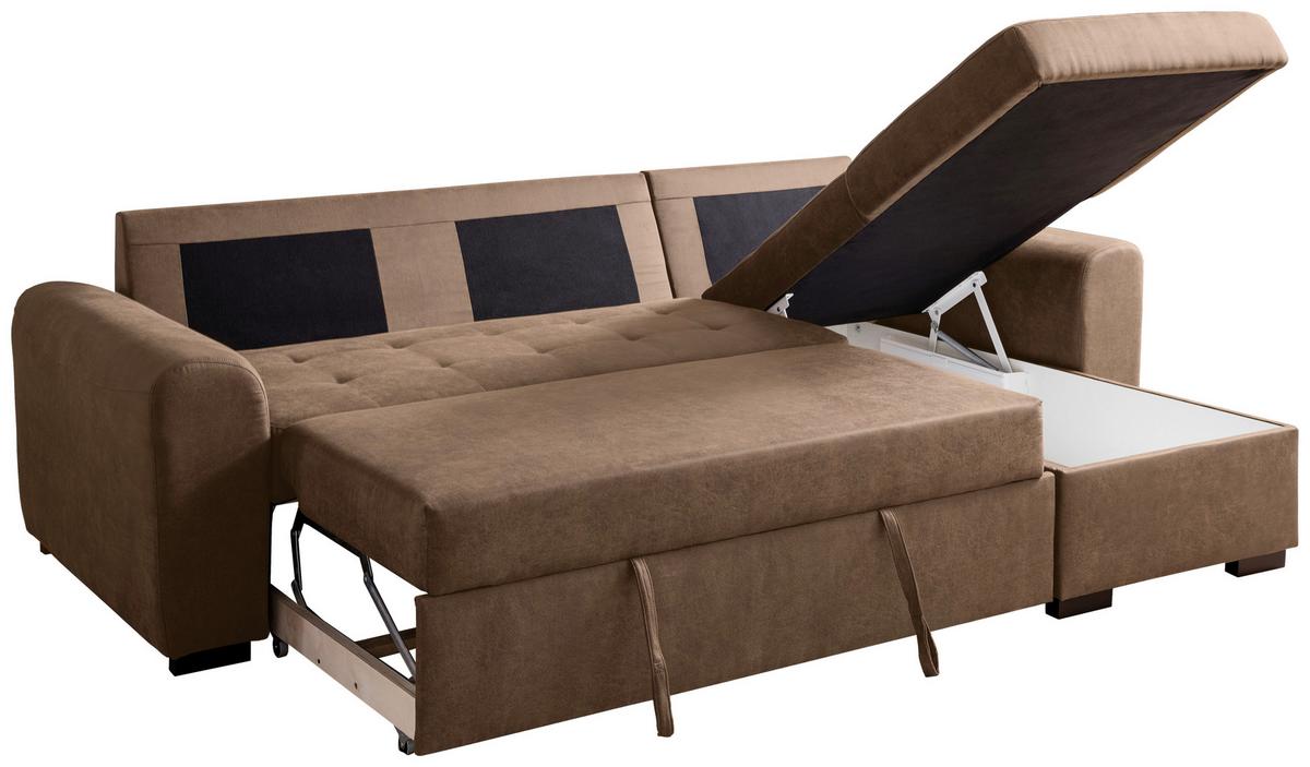 Ecksofa Poll Beige - Beige, MODERN, Textil (243/85/155cm) - Mömax