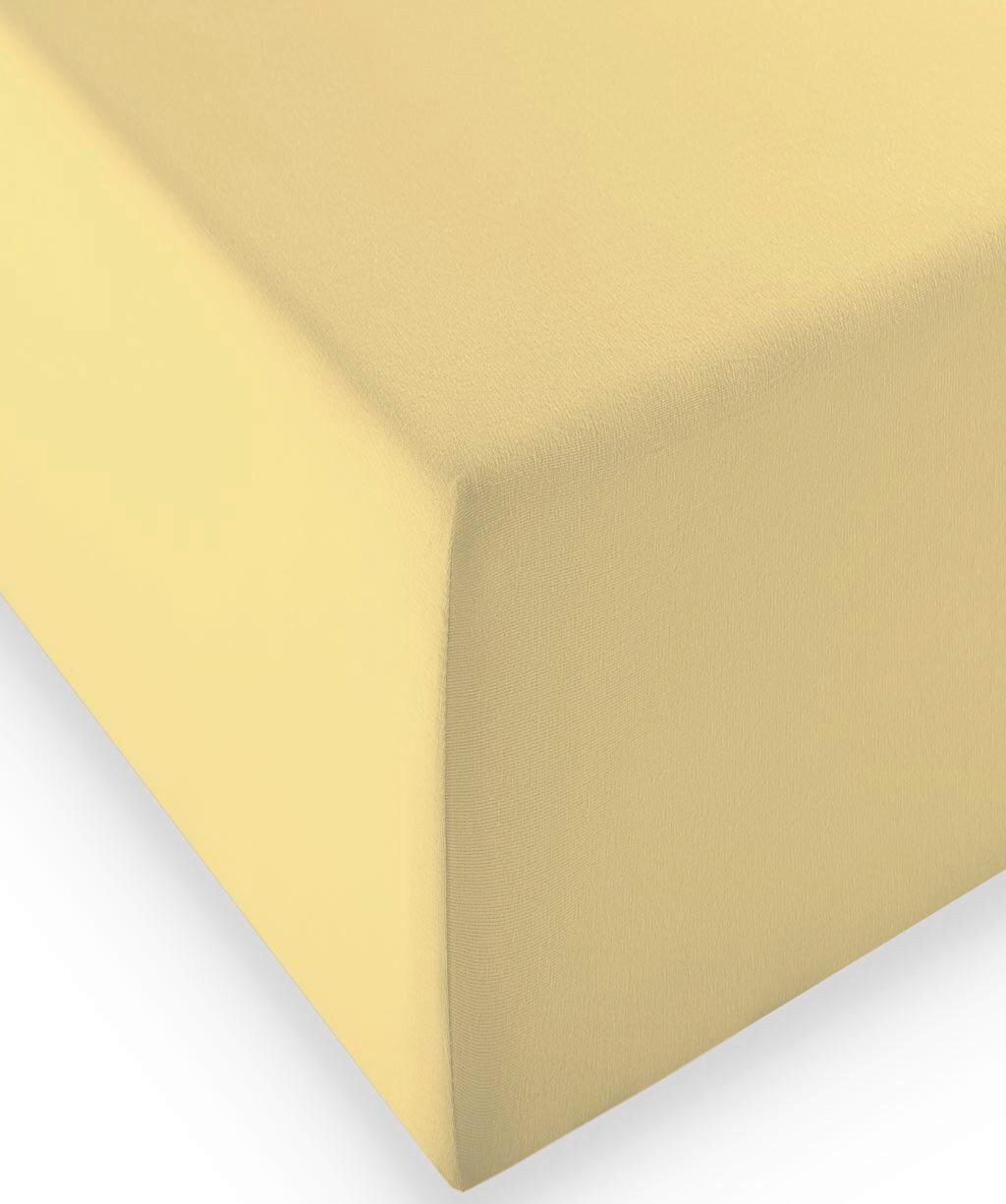 Topper-fixleintuch Q 4000 36 - Gelb, Basics, Textil (180-200/200-210cm) - Fleuresse