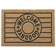 Fußmatte Welcome & Goodbye ca. 40x60cm - Beige/Schwarz, Basics, Kunststoff/Textil (40/60cm) - Mömax modern living Fußmatte Welcome & Goodbye ca. 40x60cm - Beige/Schwarz, Basics, Kunststoff/Textil (40/60cm) - Mömax modern living