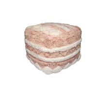 POUF POUF BOHIST 225 ROSA / CREME - Creme/Rosa, Trend, Textil (50/45/50cm) - Kayoom