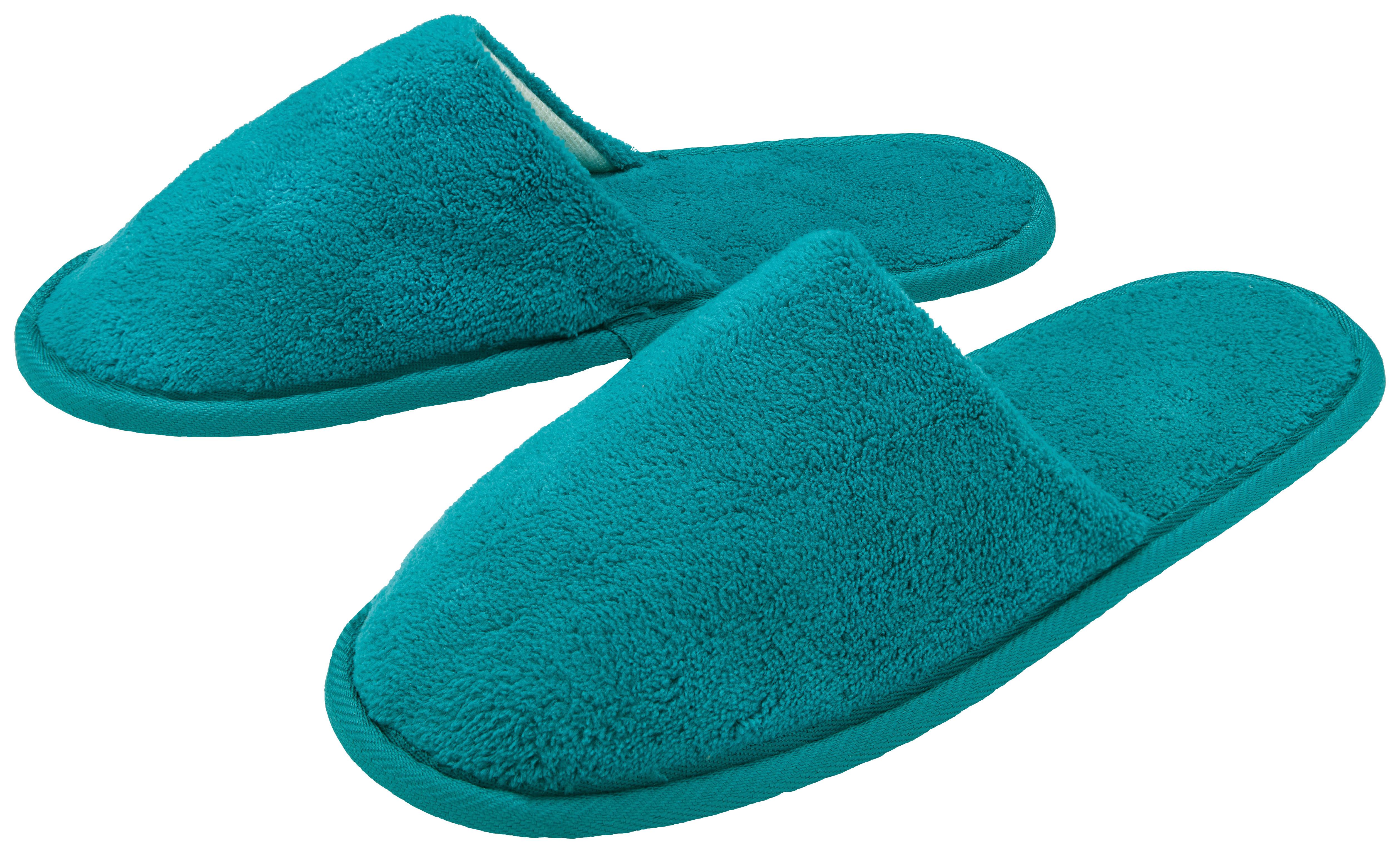 Gästepantoffel Niki in diversen Farben - Petrol/Schwarz (36-39null) - Modern Living