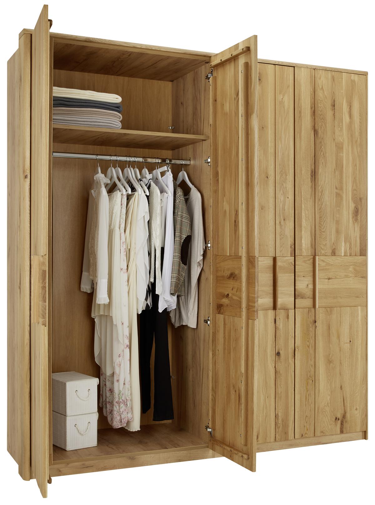 Drehtürenschrank in Eichefarben - Eichefarben, KONVENTIONELL, Holz/Holzwerkstoff (206/223/63cm) - ecoTree