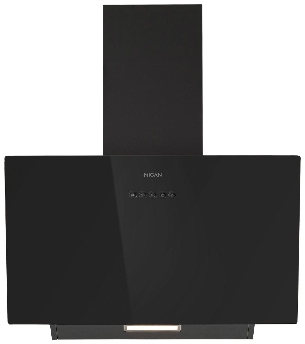 Dunstabzugshaube KHA400MOFSA Schwarz 60cm - Schwarz, Basics, Glas/Metall (60/60,5-88,5/31,5cm) - Mican