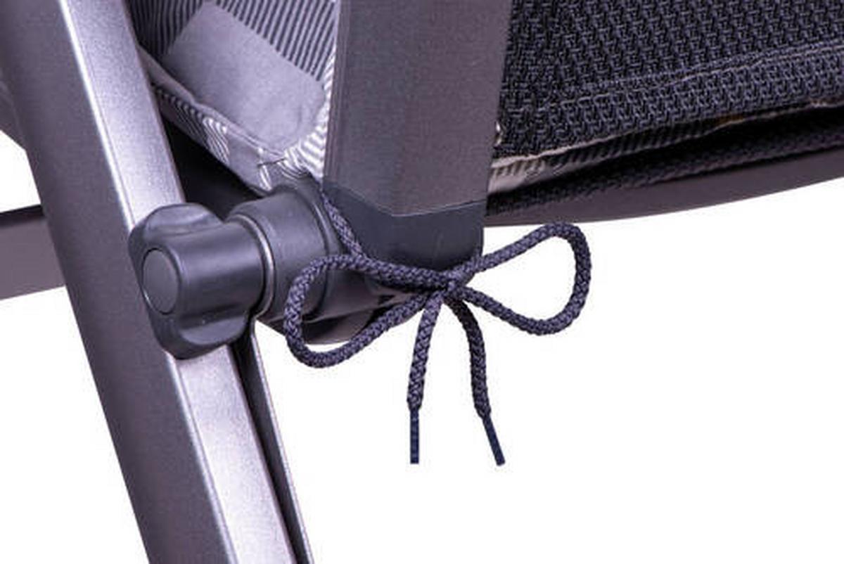 Sesselauflagenset Grau, 4-teilig - Grau, Basics, Textil (50/6/100cm)