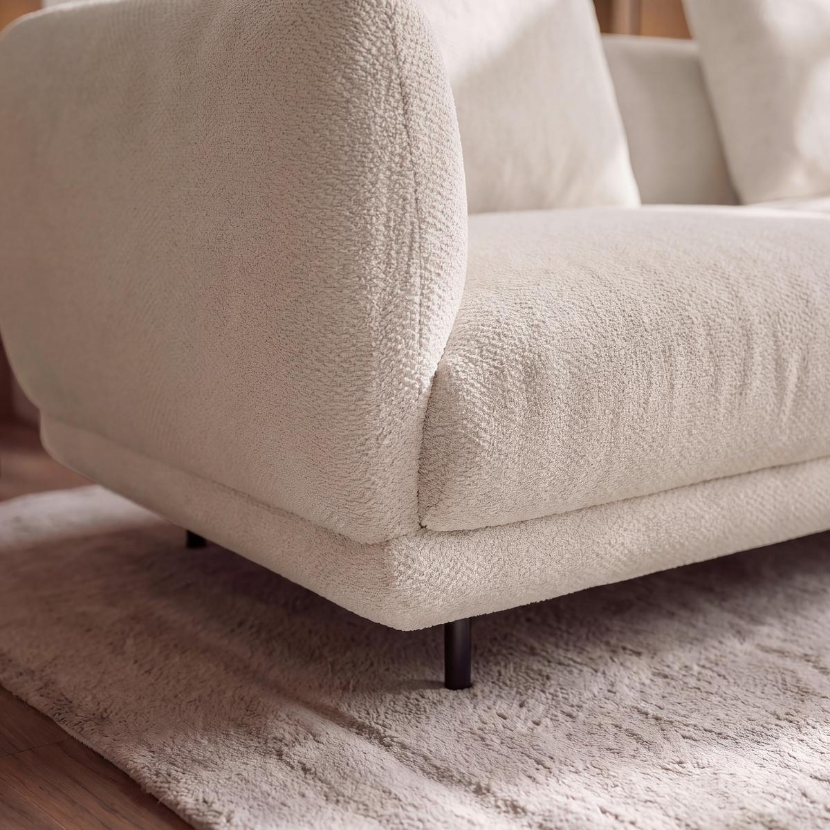 Wohnlandschaft Celina Webstoff Hellgrau - Hellgrau/Schwarz, MODERN, Holz/Textil (278/180cm) - Bessagi Home
