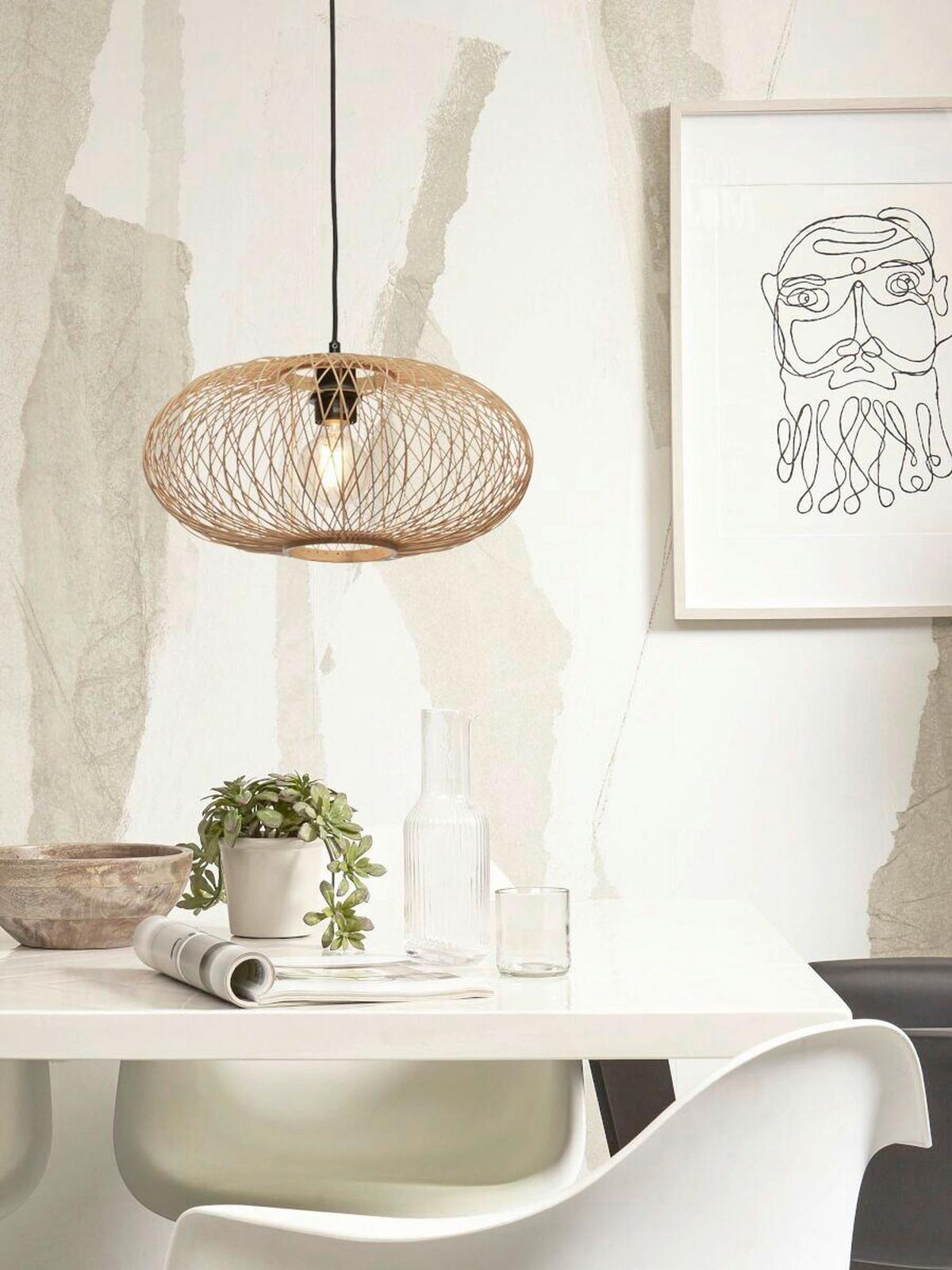 Viseča Svetilka Cango, Naravna Barva - naravne barve, Trend (40/20cm) - Good & Mojo