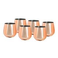 Set Kozarcev Water, 6-Delni - barve bakra, Trend, kovina (9,6cm) - Echtwerk