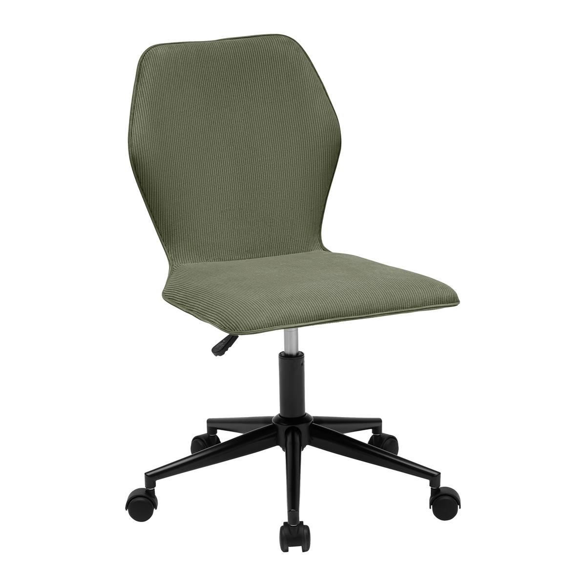 Forgószék Luigi - fekete/zöld, Modern, műanyag/textil (49/84-94/54cm) - Mömax