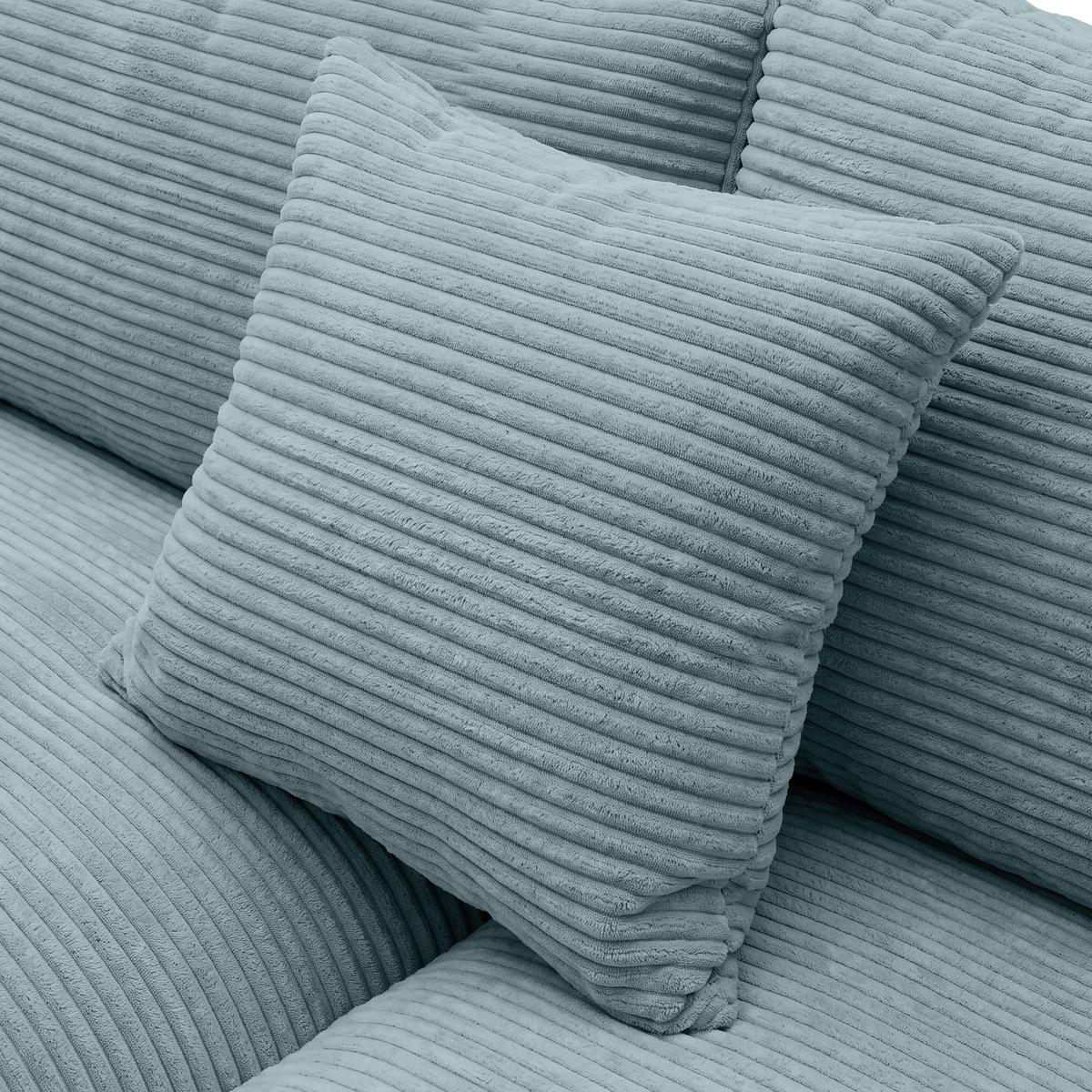 Ecksofa Pedro Petrol - Petrol/Schwarz, MODERN, Kunststoff/Textil (190/300cm) - Mömax