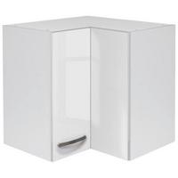 Corp suspendat pe colț Alba - alb/alb lucios intens, Modern, material pe bază de lemn (60/54,8/32cm)