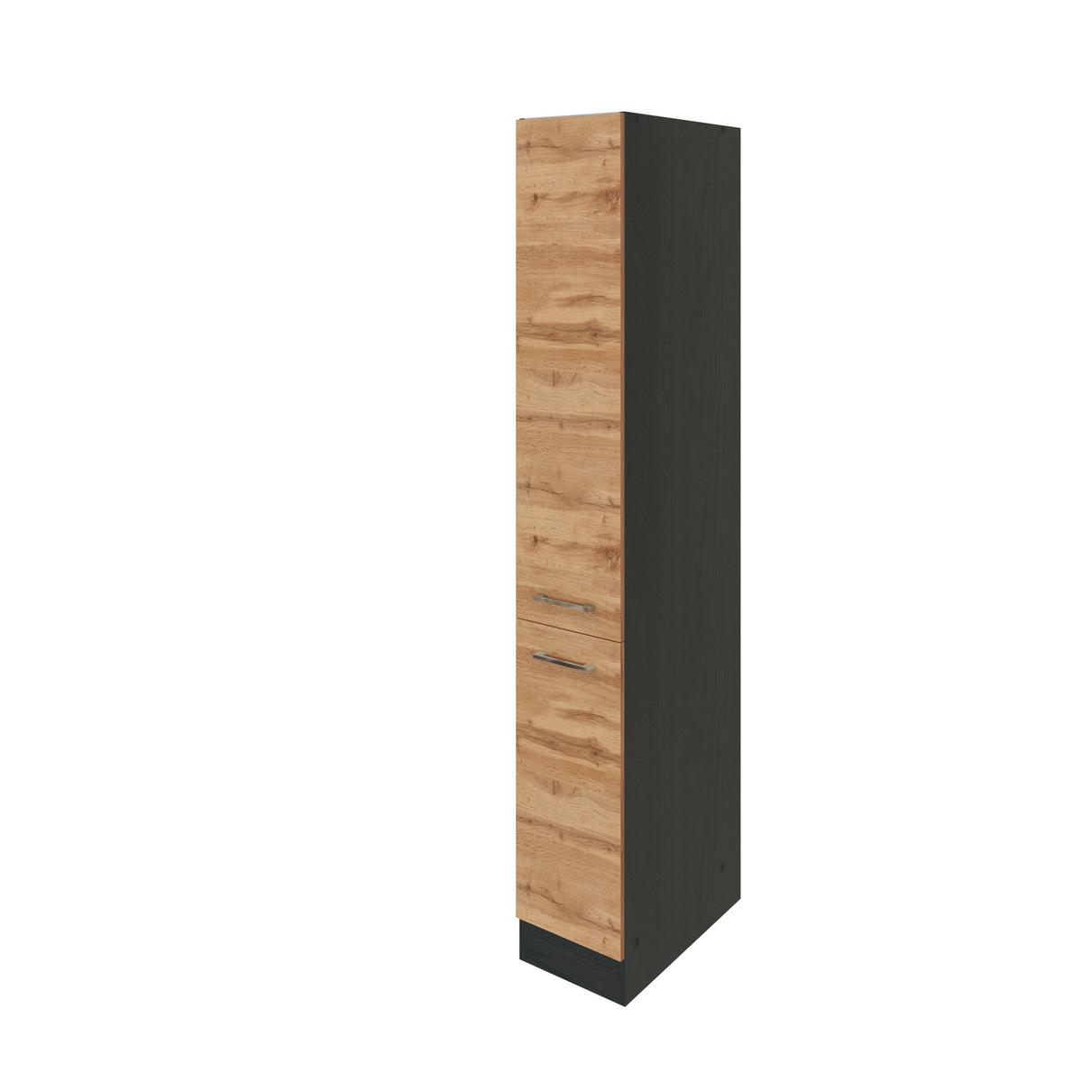 Held Apothekerschrank ca. 30 cm Eichefarben - Eichefarben/Anthrazit, MODERN, Holzwerkstoff/Metall (30/200/60cm) - Held