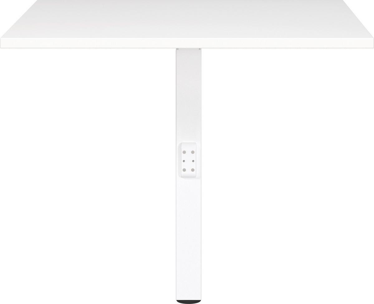 Schreibtisch Ribera in Weiß - Weiß, MODERN, Holzwerkstoff/Metall (80/71-91/80cm) - Premium Living