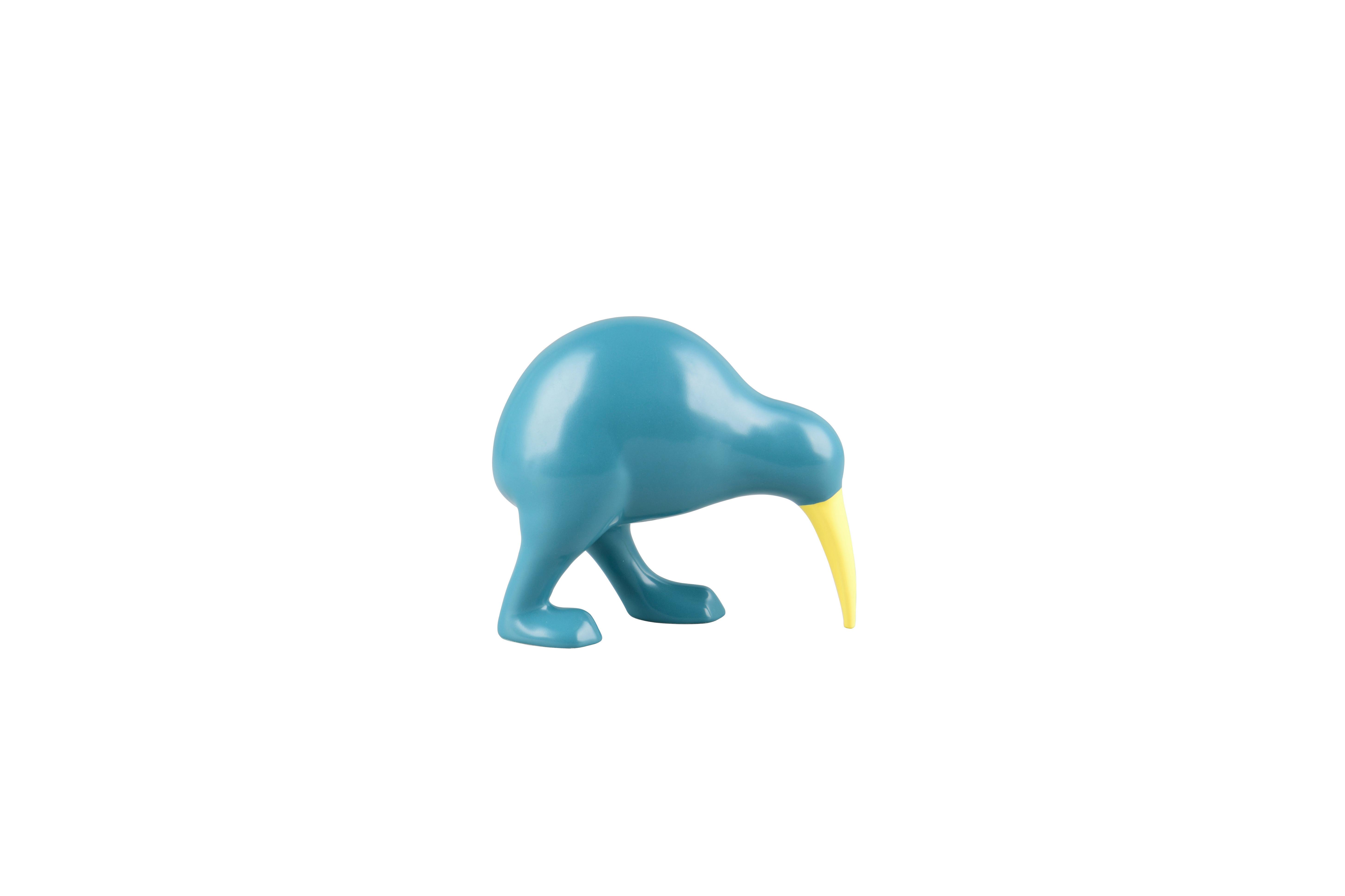 Skulptur Kibble Blau - Blau, Basics, Keramik (8,5/16/18,5cm)