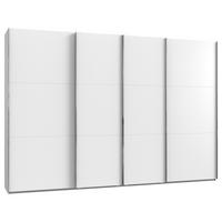 Ormar S Kliznim Vratima Level 36a - bijela/boje kroma, Basics, drvni materijal/metal (350/216/65cm) - Modern Living