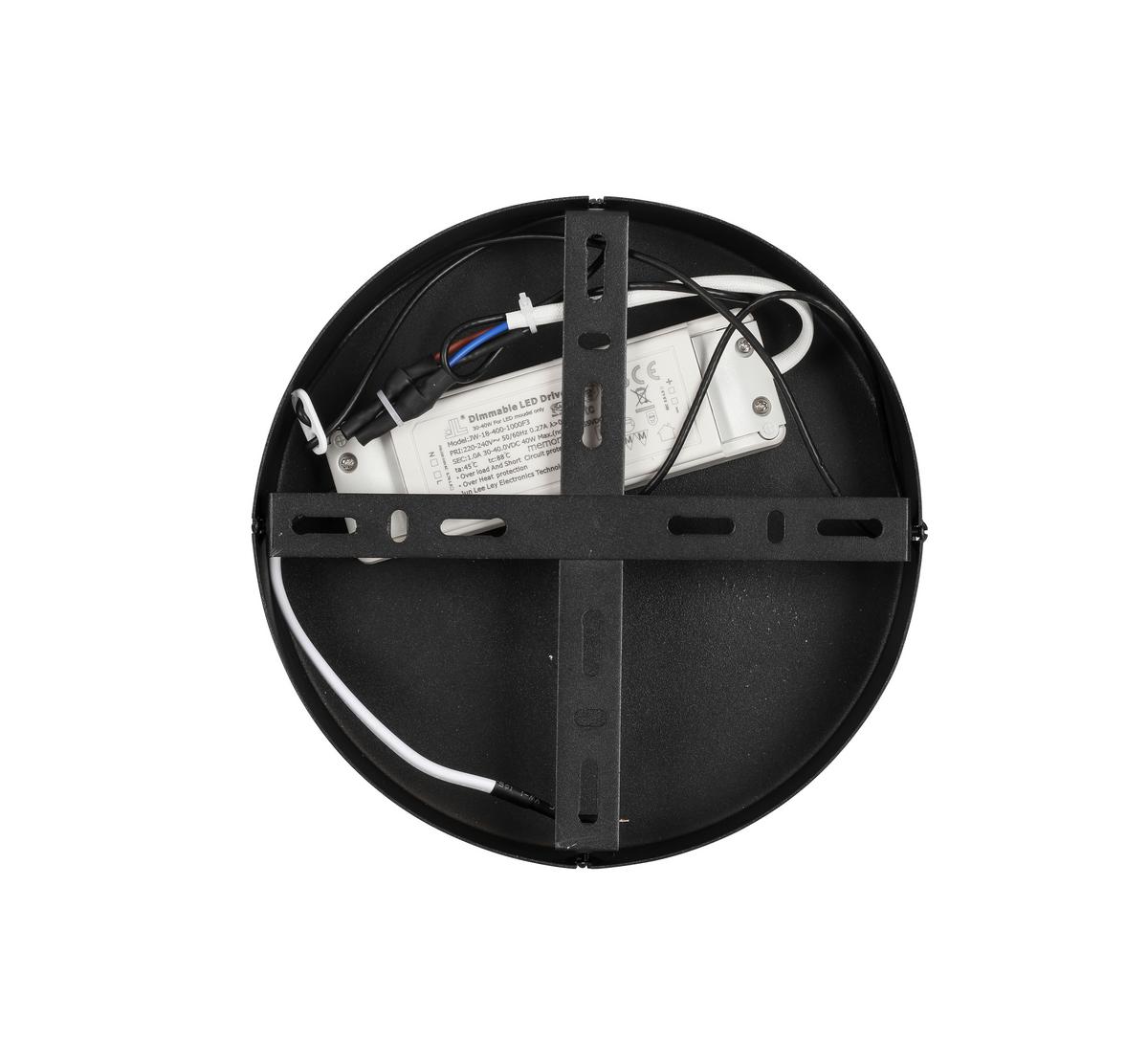 LAMPA WISZĄCA LED NIMA - czarny, Design, tworzywo sztuczne/metal (21/200cm) - Novel