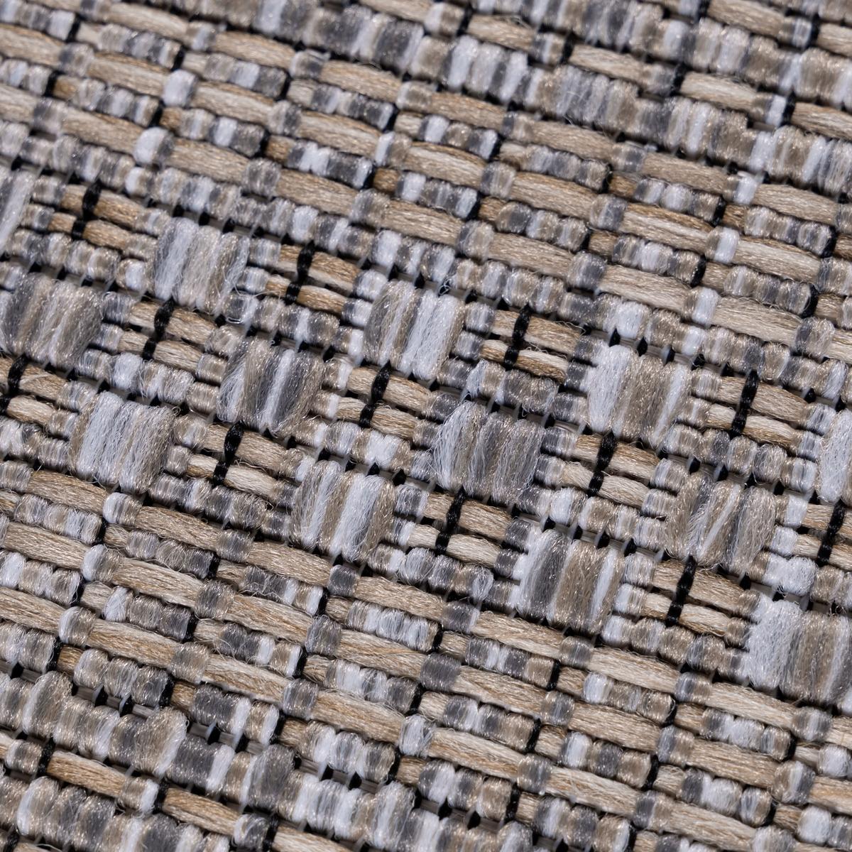 Outdoorteppich Zagora Grau/Beige ca. 140x200cm - Beige/Grau, Basics, Textil (140/200cm) - Novel