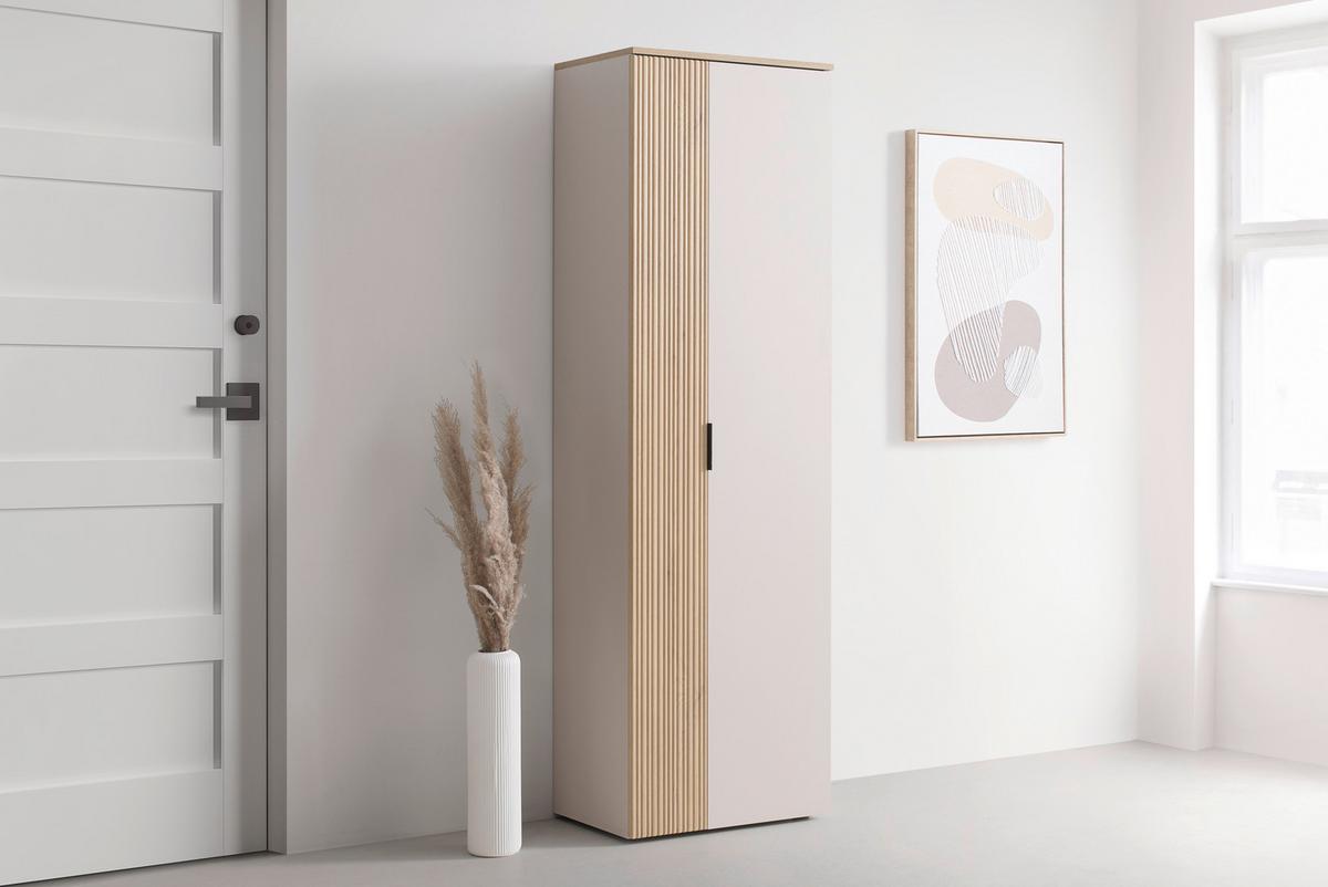 Garderobni Ormar Cannes - kašmir/boja hrasta, Moderno, pločasti materijal/plastika (60/195/40cm) - Modern Living