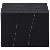 BEISTELLTISCH CUBOID 125 SCHWARZ - Schwarz, Design, Holzwerkstoff (55/55/40cm) - Kayoom