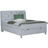 Box Krevet Black Diamond - svijetlo siva/boje kroma, Design, tekstil/plastika (180/200cm) - Modern Living