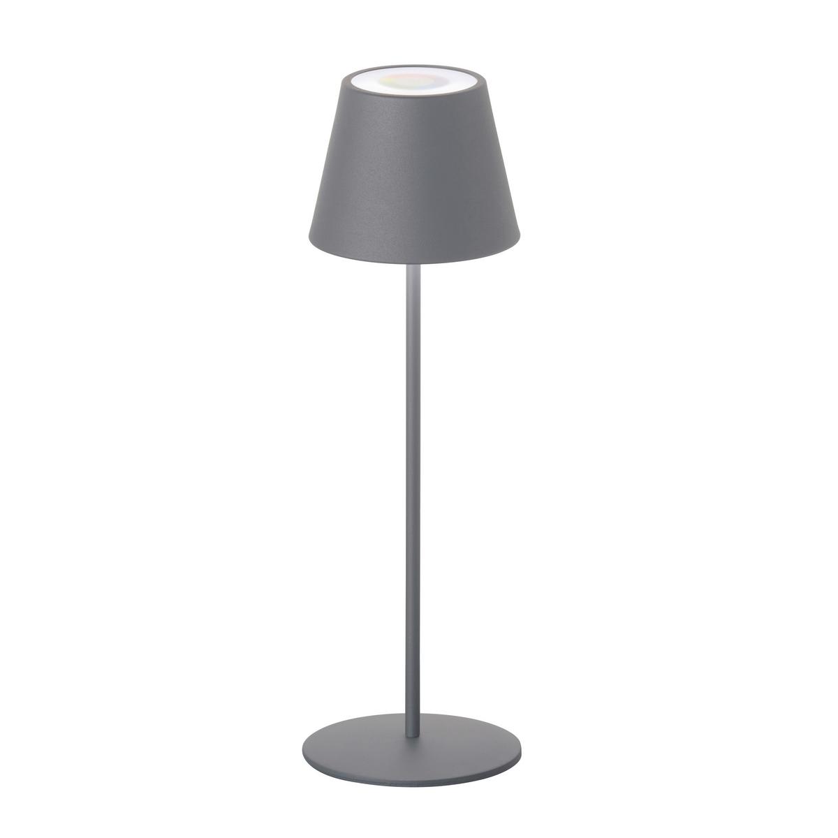 LAMPA STOŁOWA Z AKUMULATOREM 850212 COSENZA - czarny/kolor piaskowy, Konventionell, metal (12/38cm)