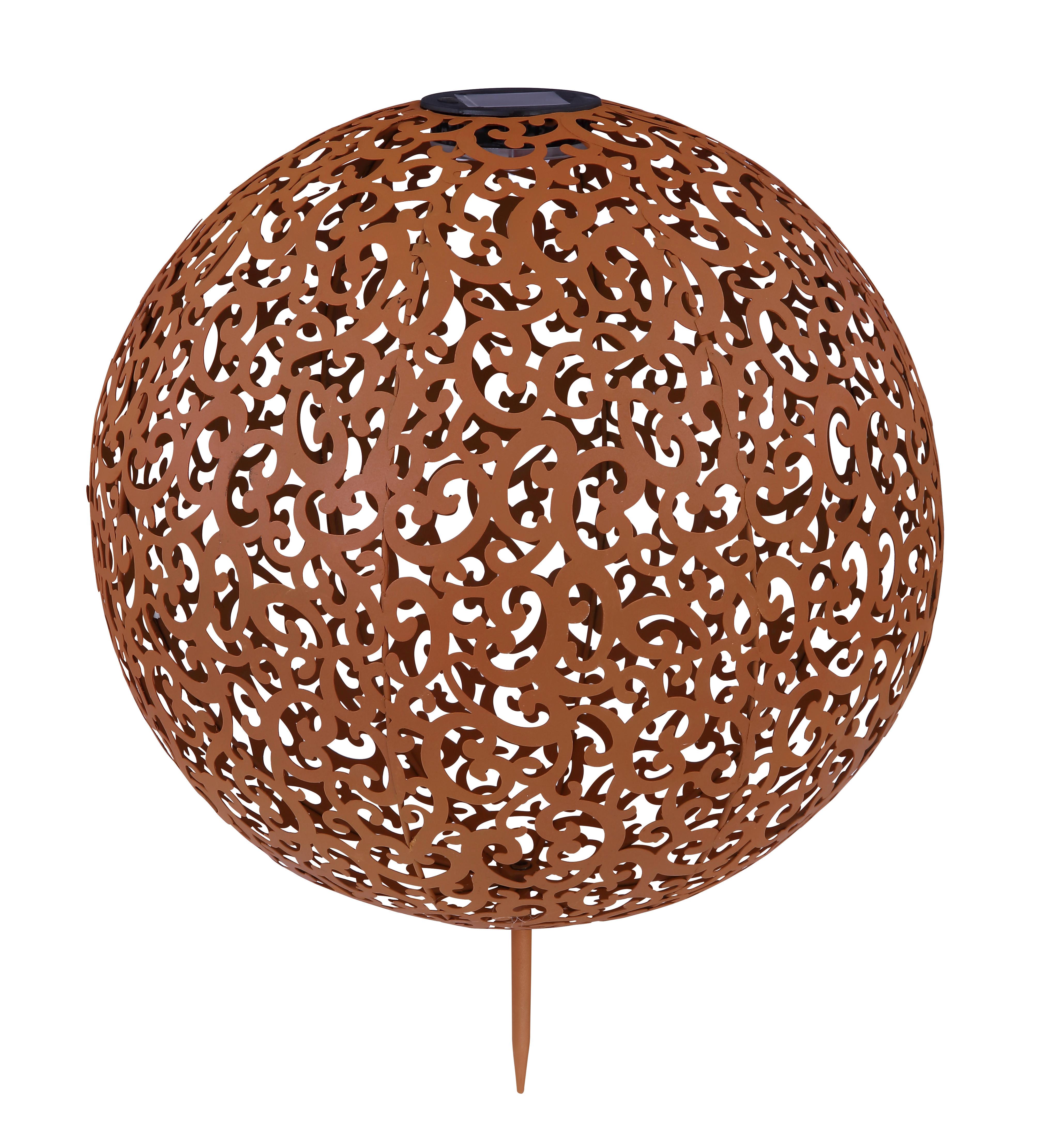 Solarna Svetilka Solar, S Sijalko - opečnato rjava, Basics, kovina (40/50cm) - Globo